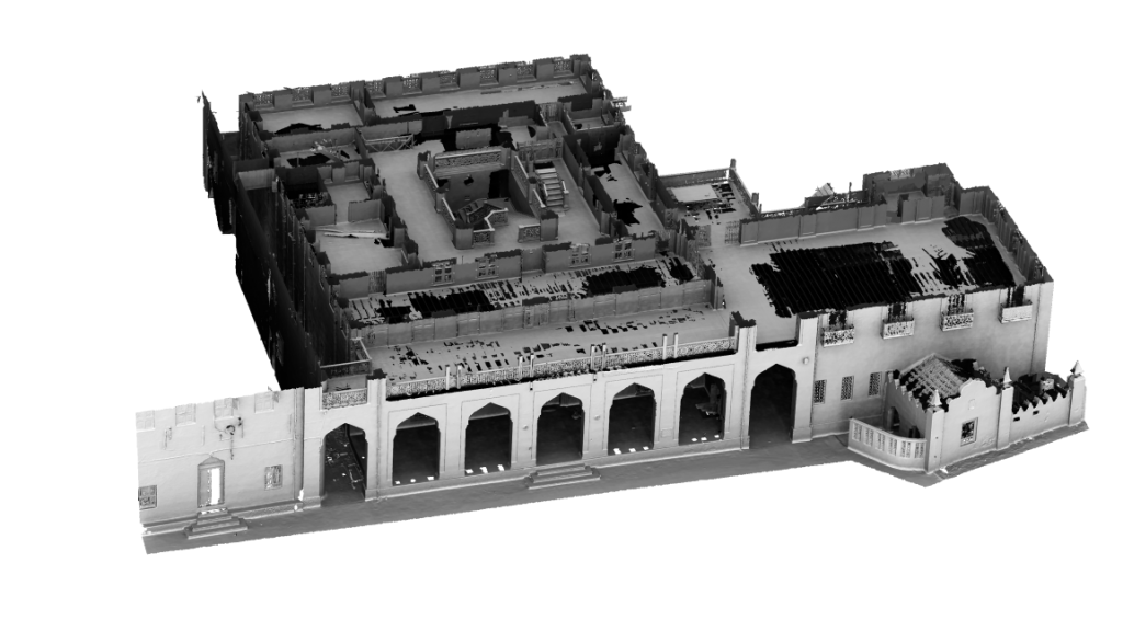 Figure 3: Screenshot of the 3D model of the Palace Museum with the top of the first floor removed 
