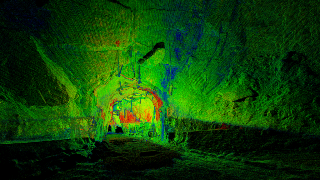 Emesent Hovermap lidar mine point cloud